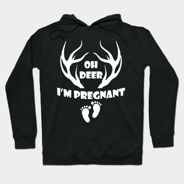 Oh Deer I'm Pregnant Hoodie by Sham